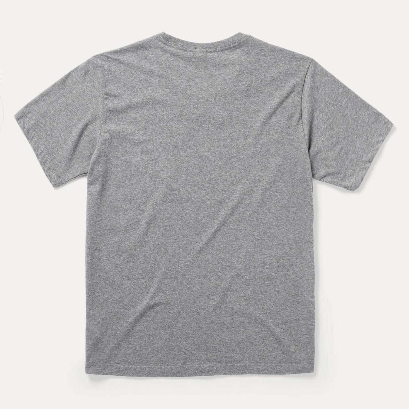 Men Tees | Stetson Vintage Eagle Graphic Tee Grey