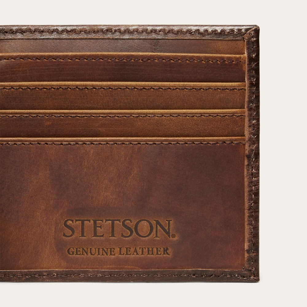 Men Wallets | Stetson Hair-On-Hide Concho Bi-Fold Wallet Vintage Brown