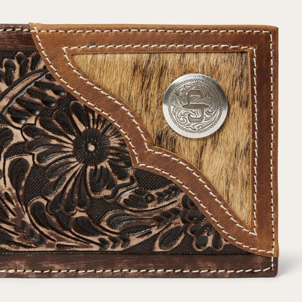 Men Wallets | Stetson Hair-On-Hide Concho Bi-Fold Wallet Vintage Brown