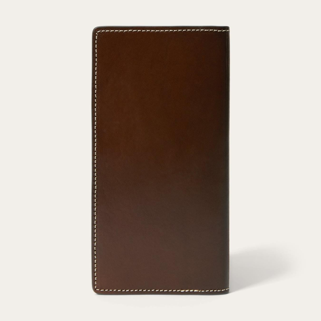 Men Wallets | Stetson Hair-On-Hide Concho Checkbook Vintage Brown