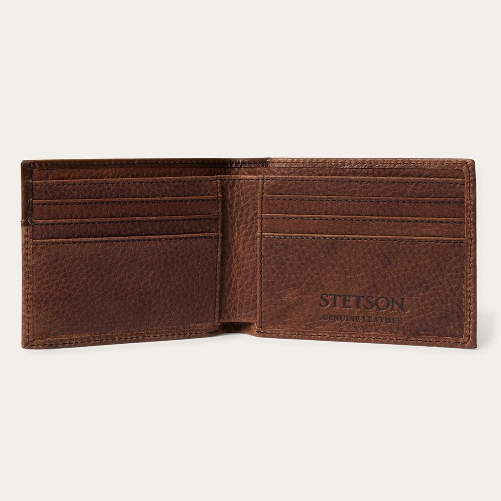 Men Wallets | Stetson Steer Head Bi-Fold Wallet Brown