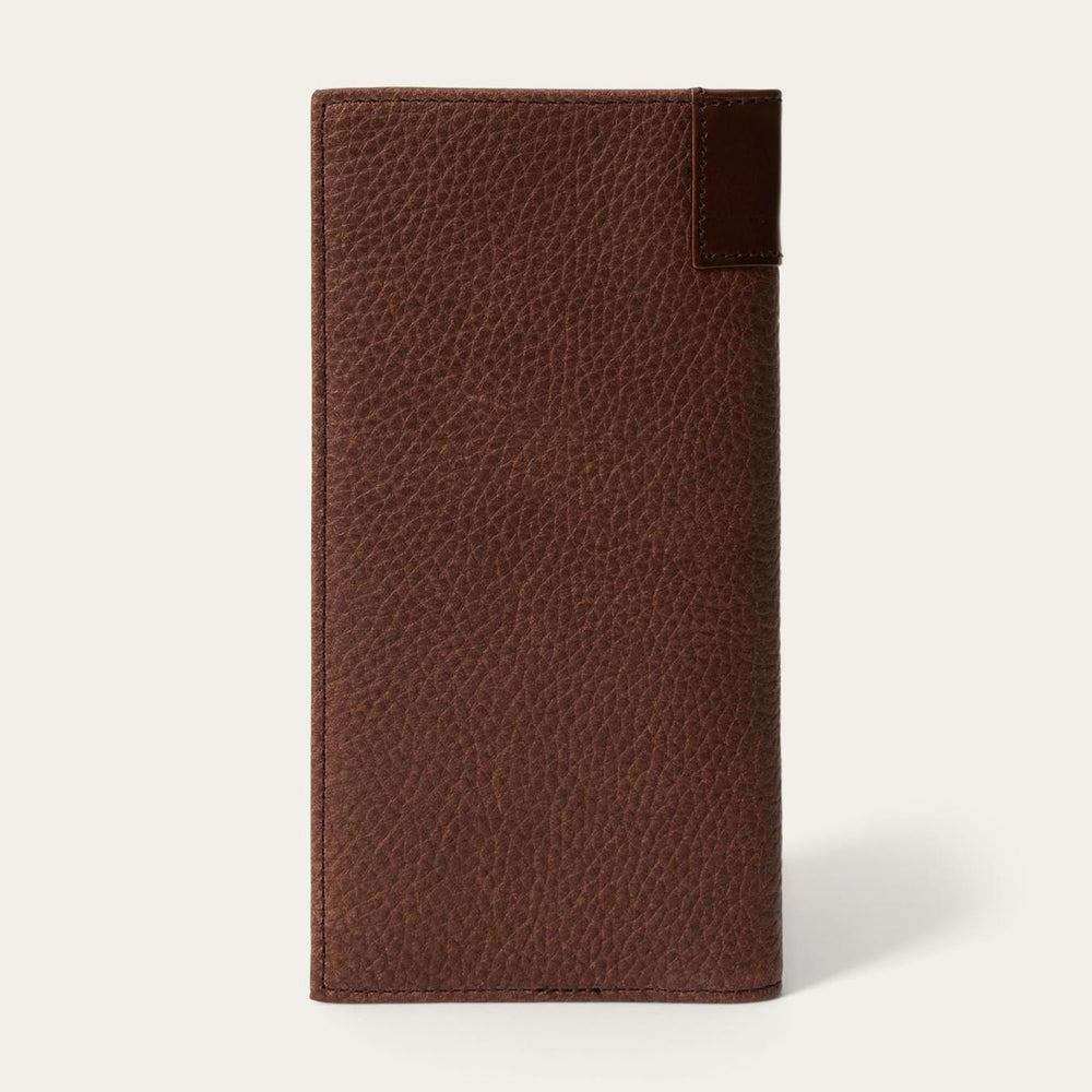 Men Wallets | Stetson Steer Head Checkbook Brown