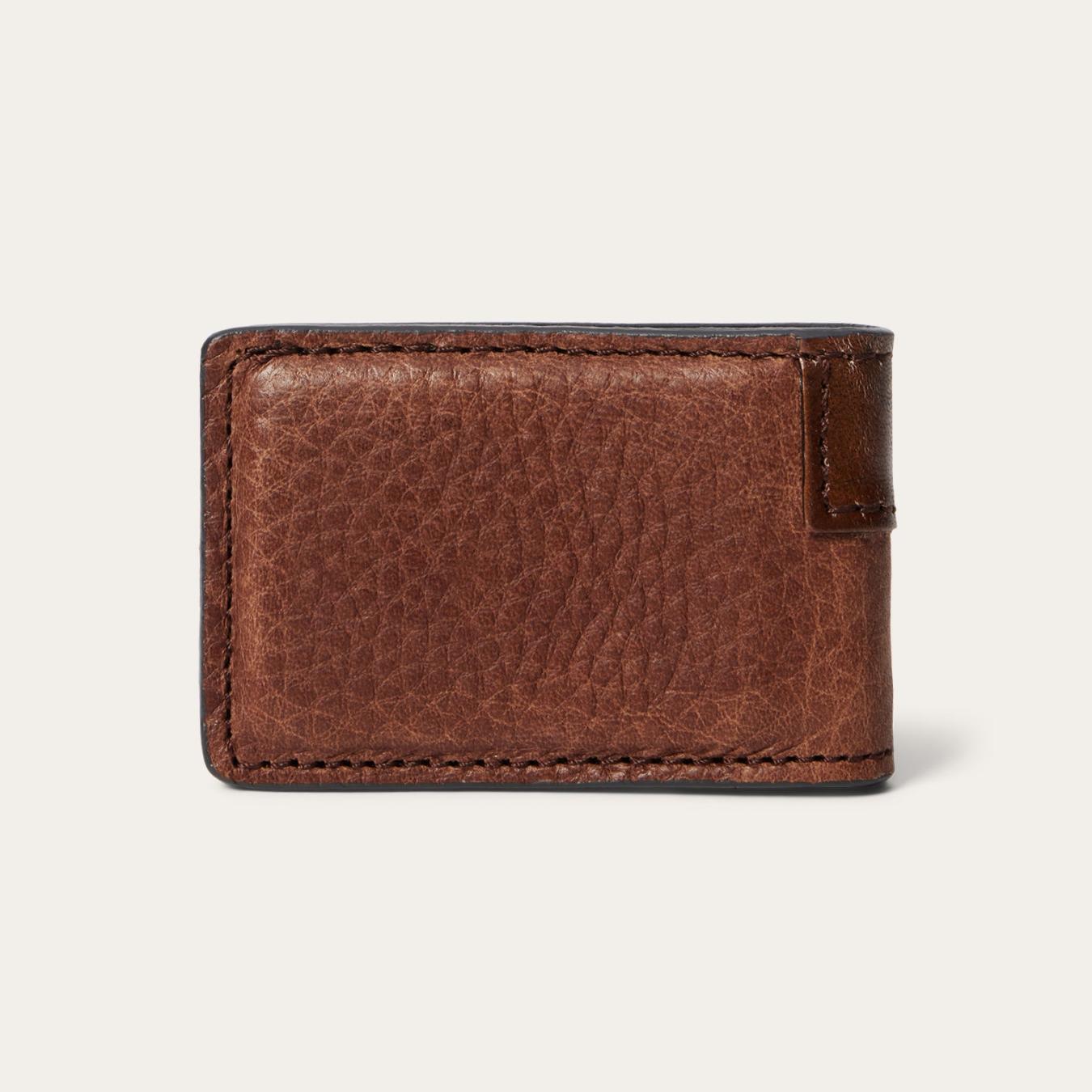 Men Wallets | Stetson Steer Head Money Clip Brown