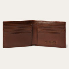 Men Wallets | Stetson Tooled Bi-Fold Wallet Brown