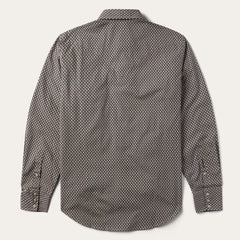 Men Western Shirts | Stetson Brown Diamond Print Western Shirt Brown