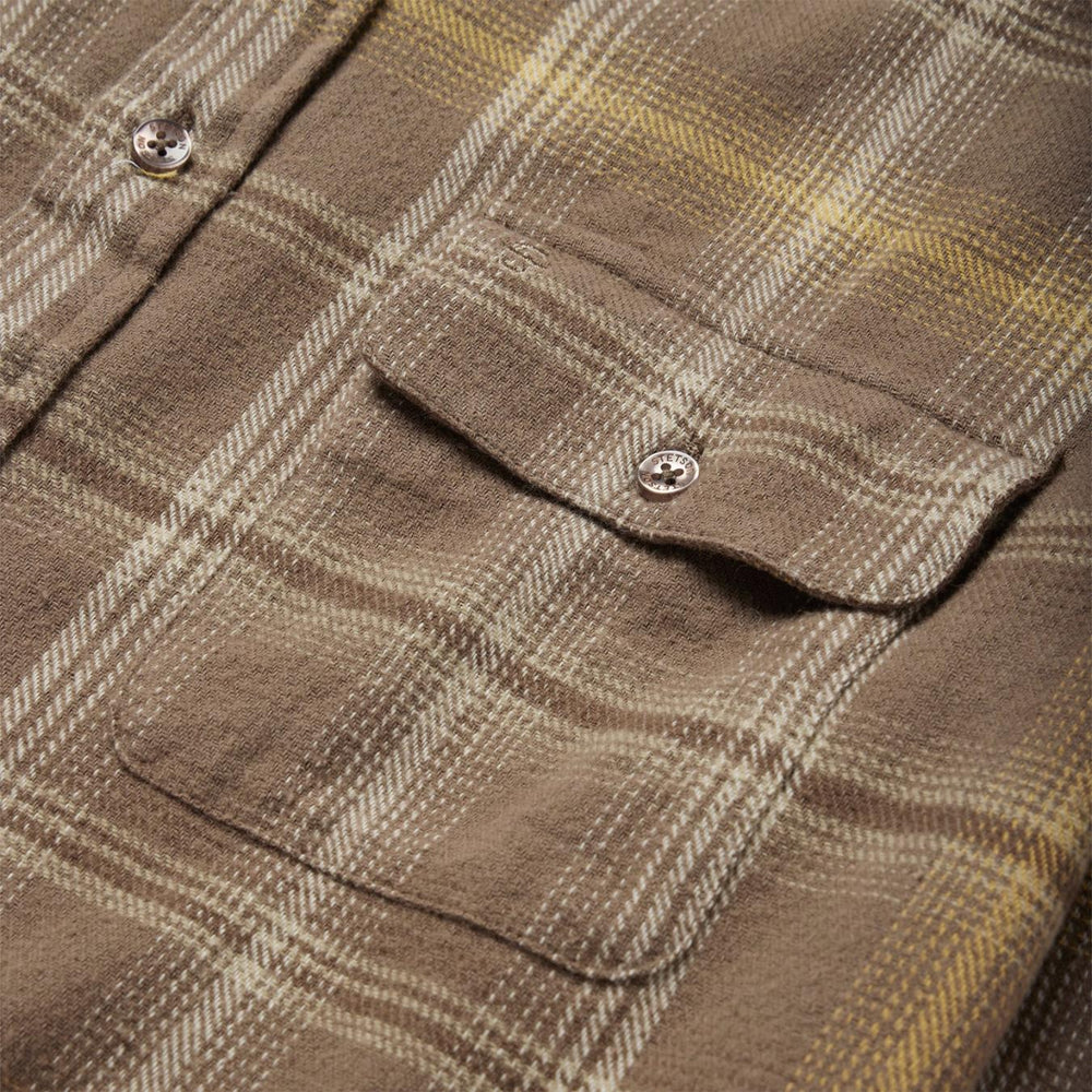 Men Western Shirts | Stetson Brown Flannel Button-Front Shirt Brown