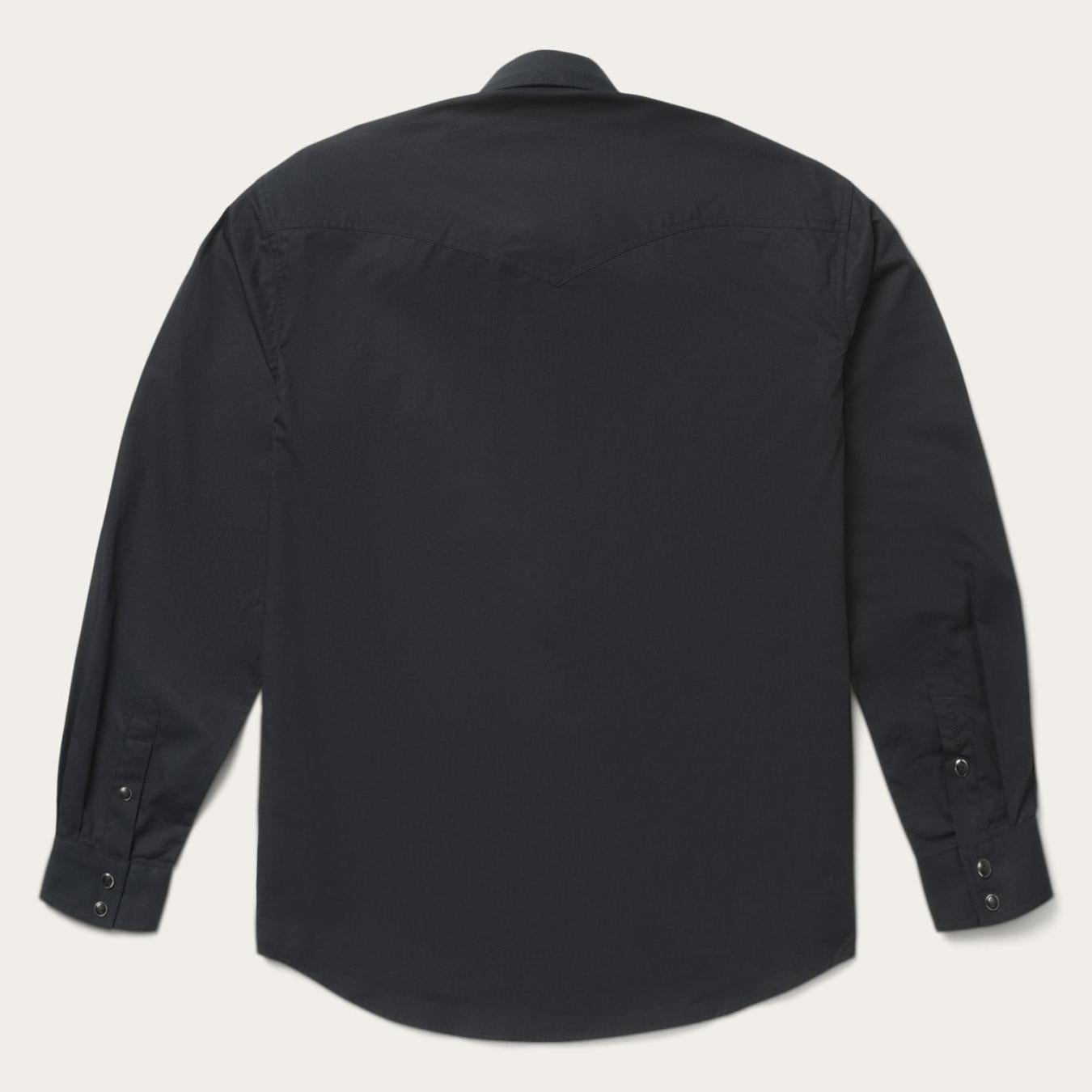 Men Western Shirts | Stetson Classic Western Shirt In Black Black