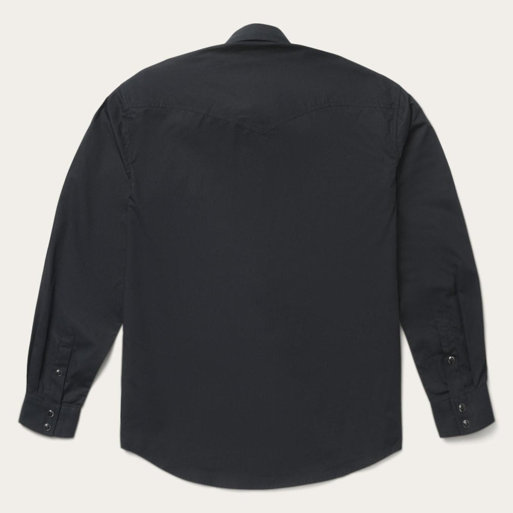 Men Western Shirts | Stetson Classic Western Shirt In Black Black