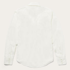 Men Western Shirts | Stetson Cream Twill Shirt White
