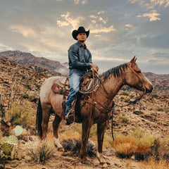Men Western Shirts | Stetson Dark Denim Western Shirt Blue