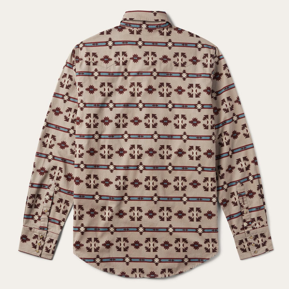Men Western Shirts | Stetson Gaucho Stripe Shirt Brown