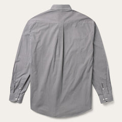 Men Western Shirts | Stetson Grey Geo Print Button Front Shirt Grey