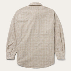 Men Western Shirts | Stetson Medallion Print Western Shirt Brown