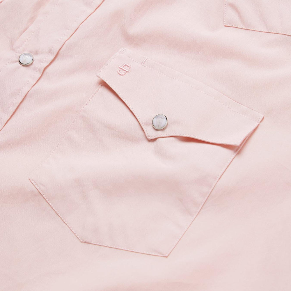 Men Western Shirts | Stetson Pink End-On-End Western Shirt Pink