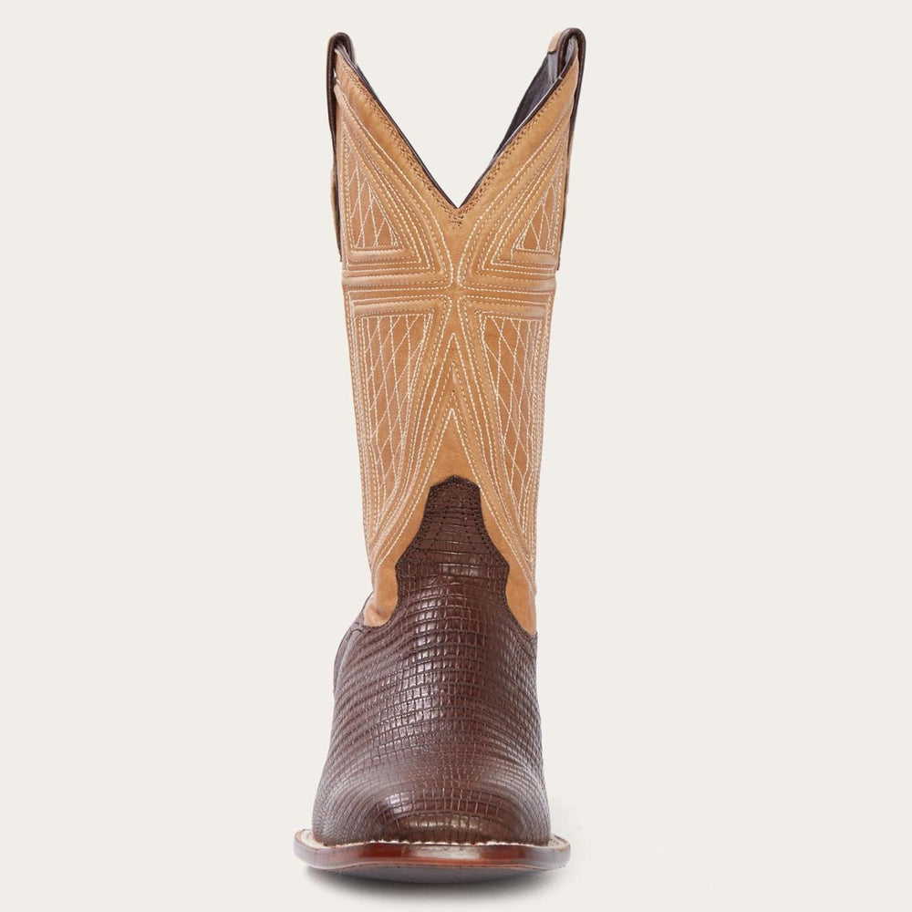 Men Western | Stetson Beaumont Brown Teju Cowboy Boot Brown