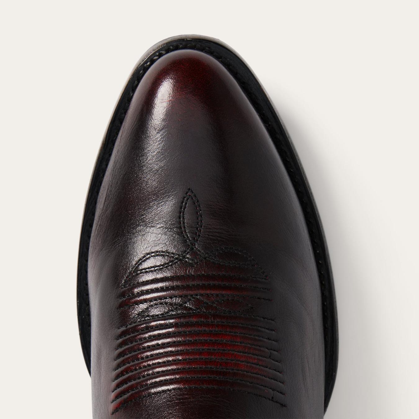 Men Western | Stetson Carlisle Western Boots Black Cherry