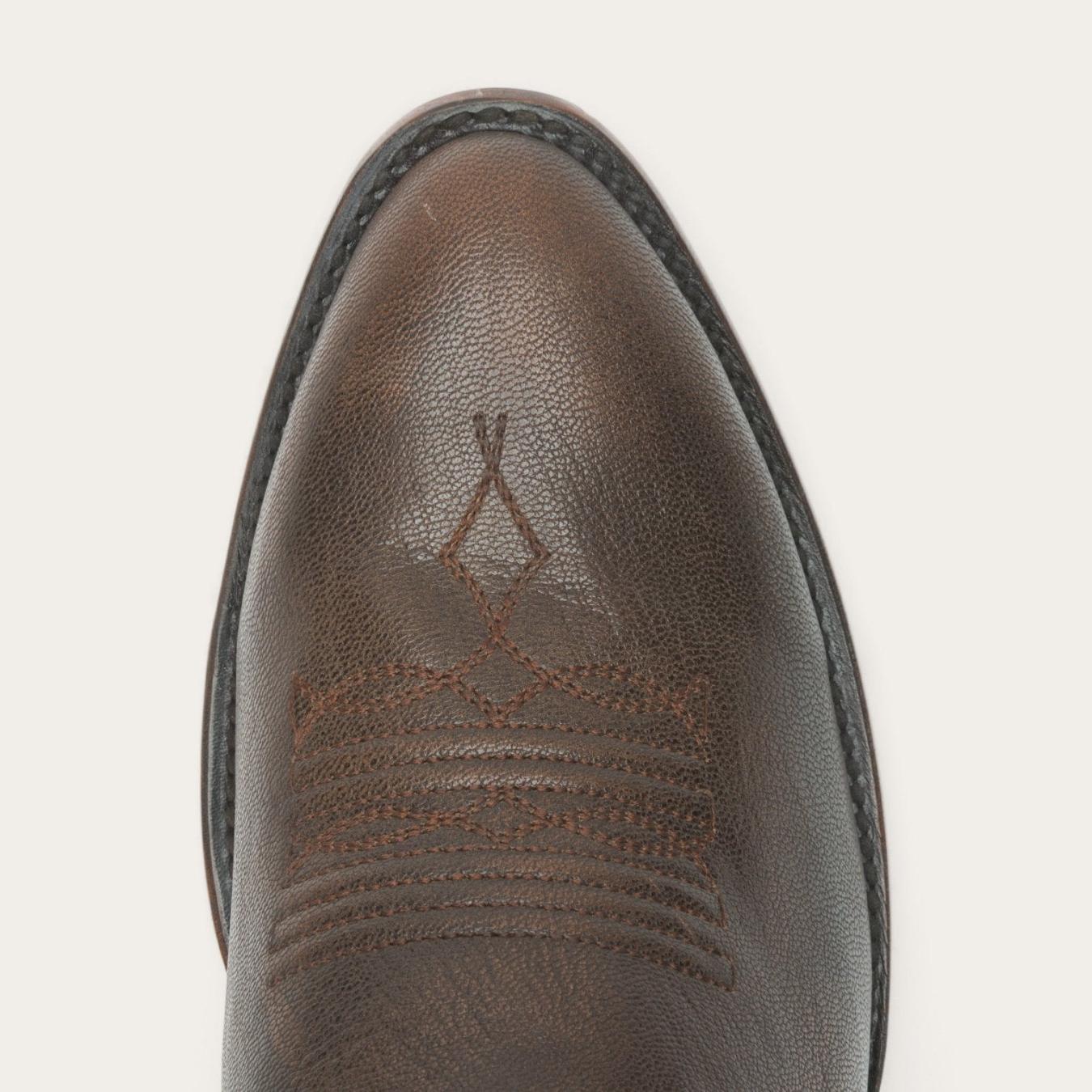 Men Western | Stetson Carlisle Western Boots Distressed Brown