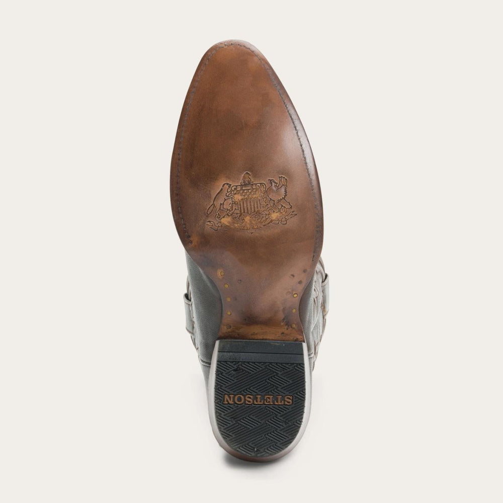 Men Western | Stetson Carlisle Western Boots Distressed Brown