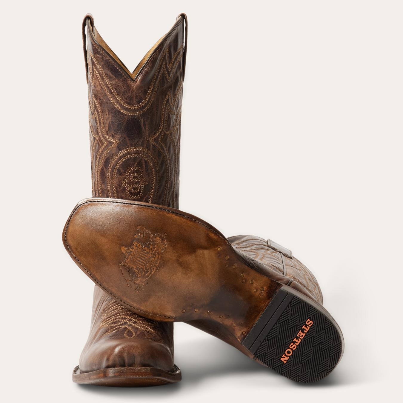 Men Western | Stetson Garrett Boots Brown