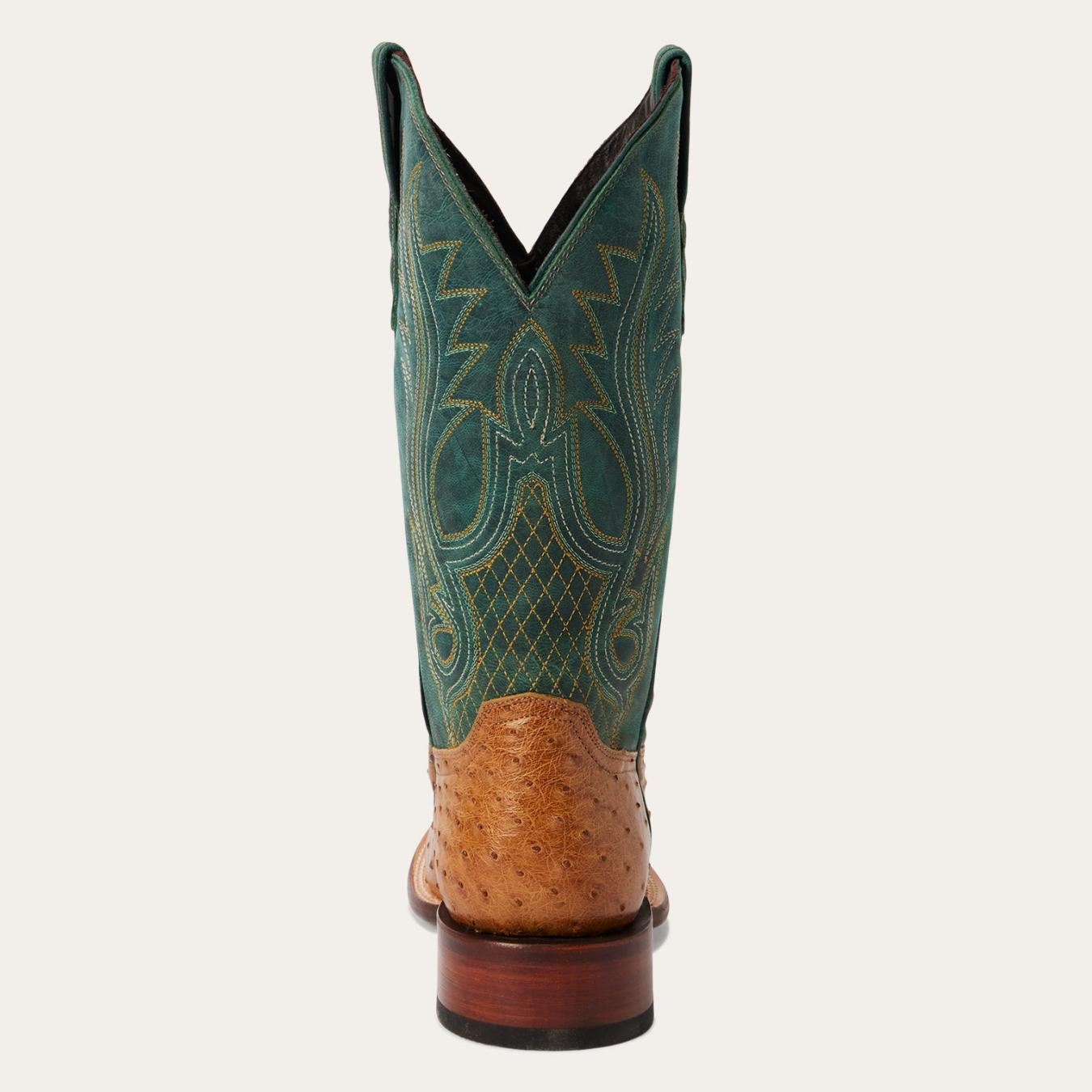Men Western | Stetson Ozzy Ostrich Boot Tan