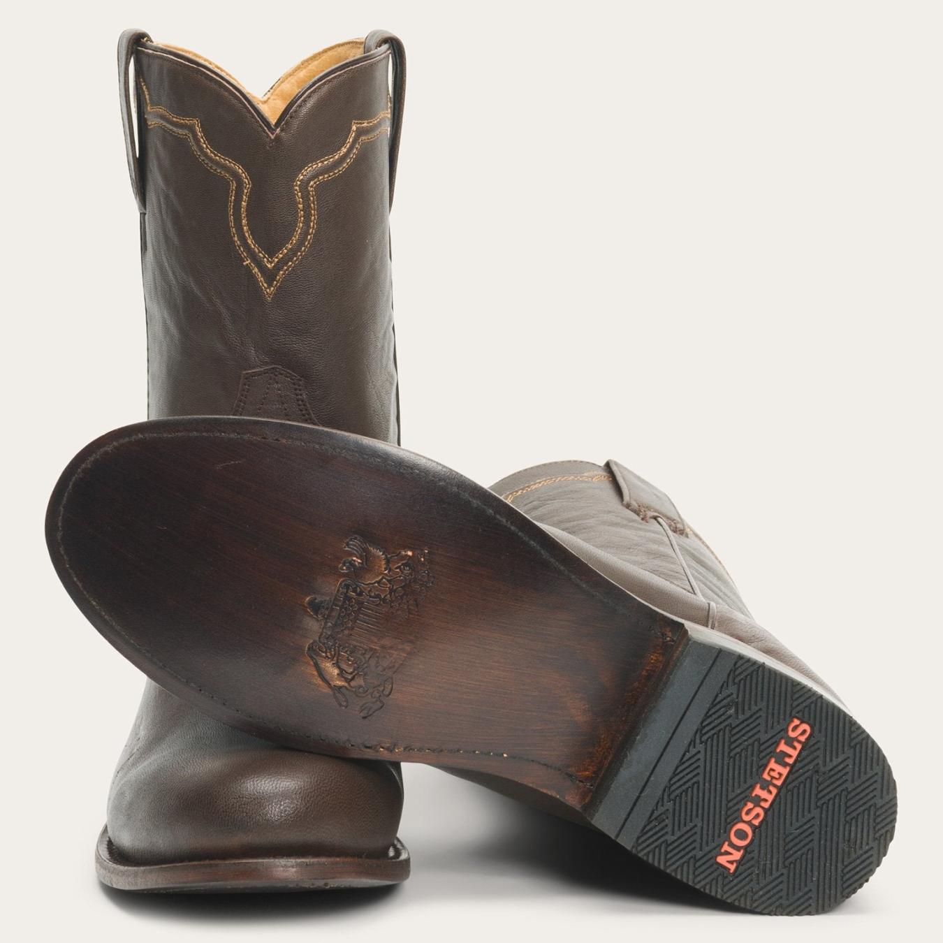 Men Western | Stetson Puncher Boots Brown