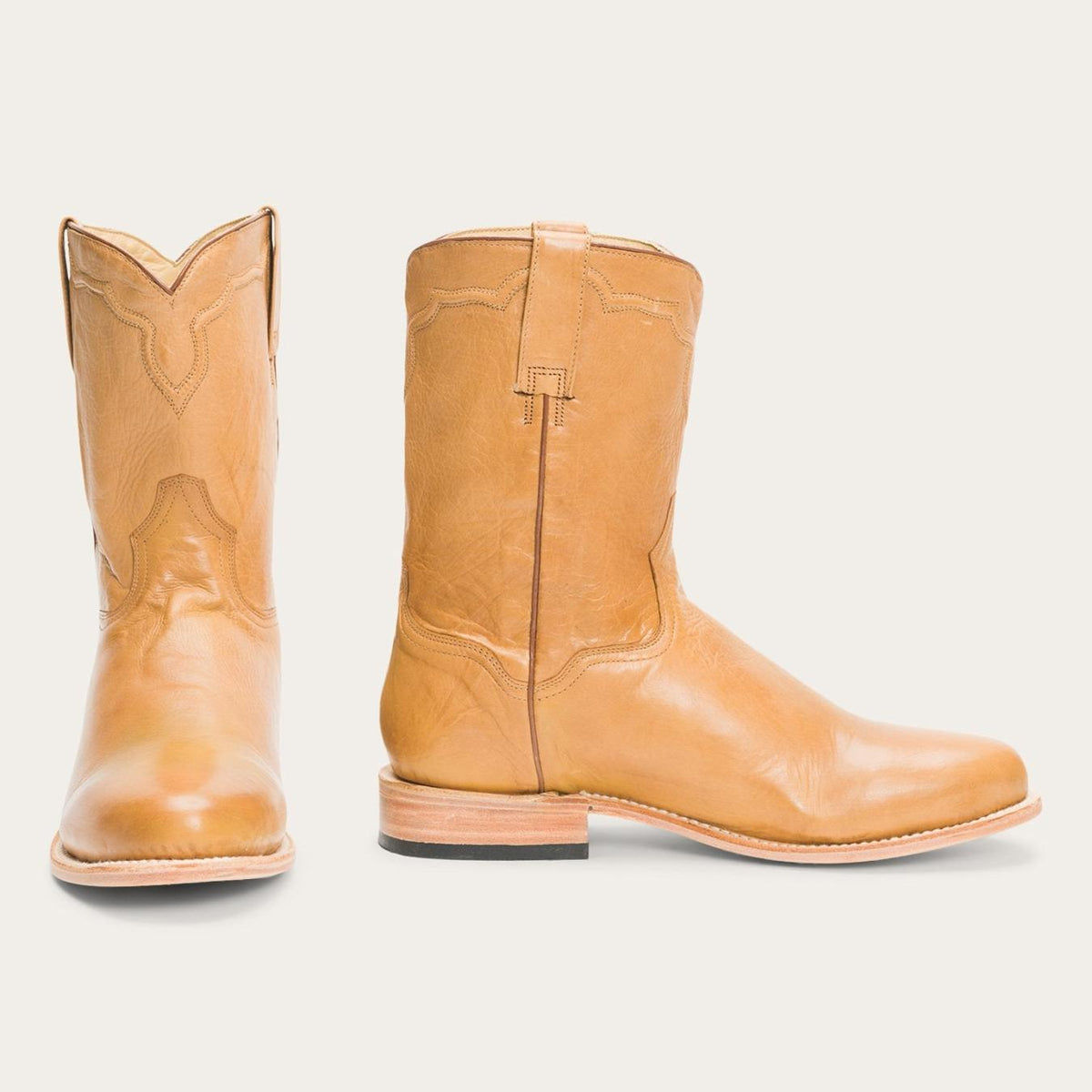 Men Western | Stetson Puncher Boots Tan