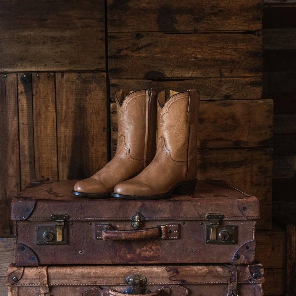 Men Western | Stetson Rancher Zip Roper Brown