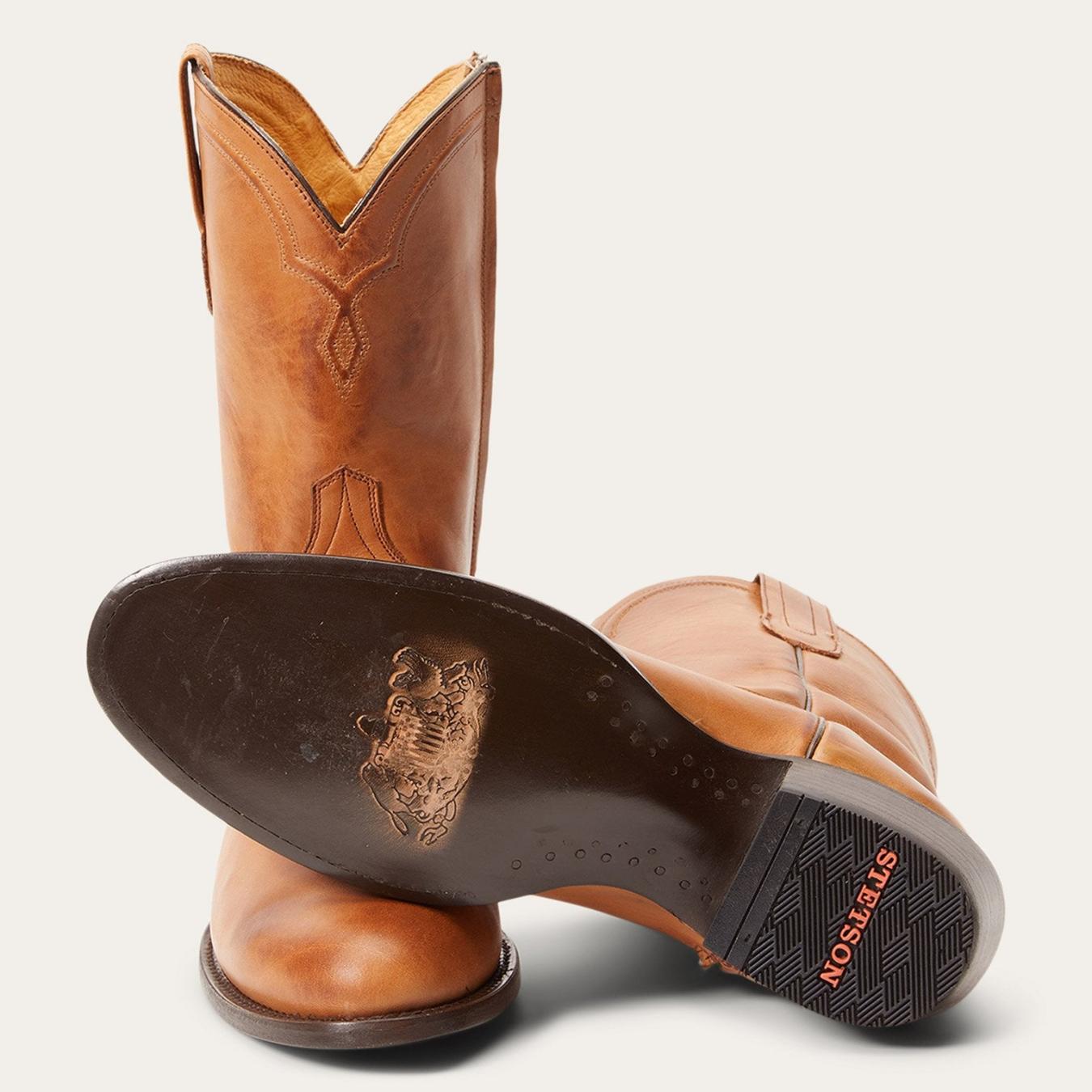 Men Western | Stetson Rancher Zip Roper Brown