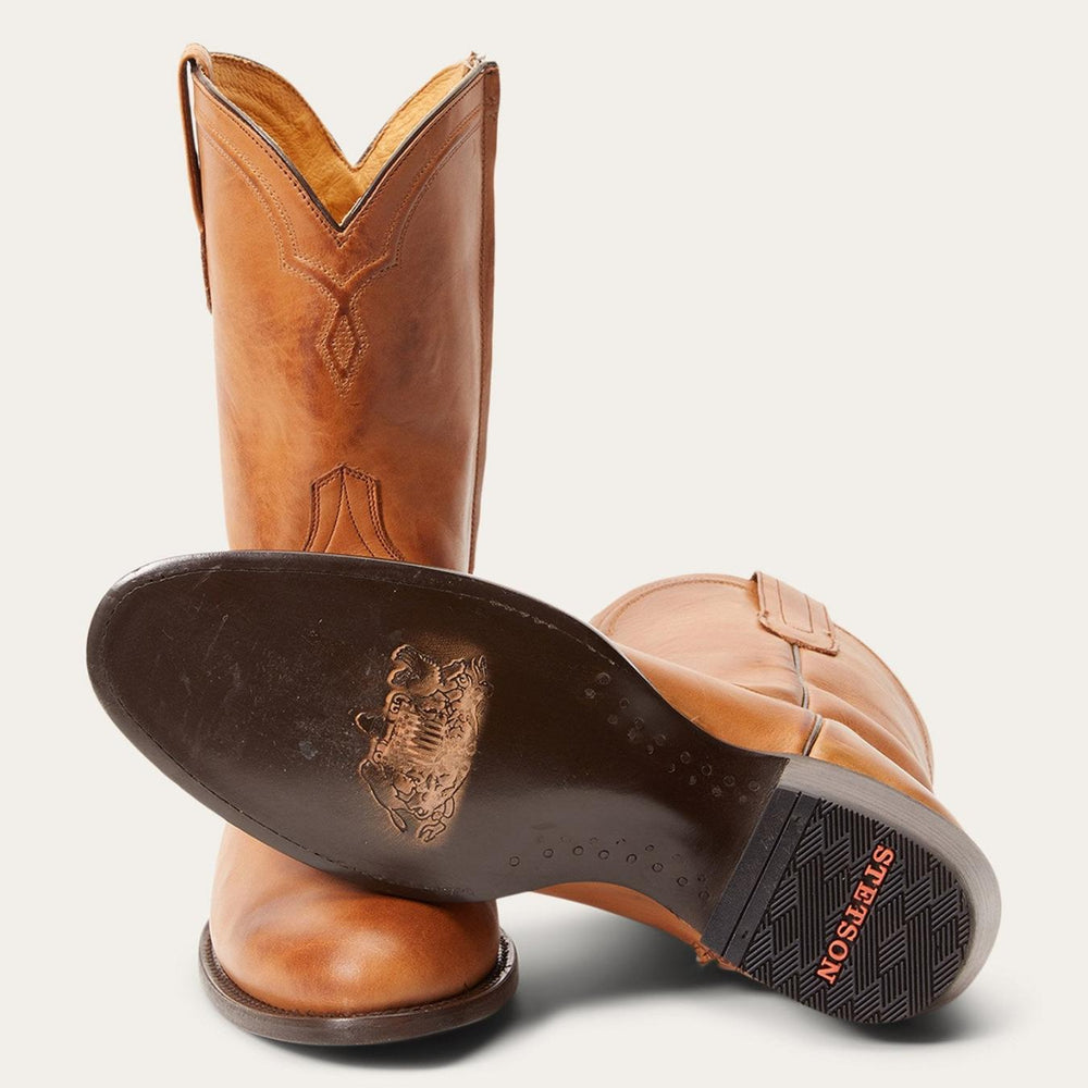 Men Western | Stetson Rancher Zip Roper Brown