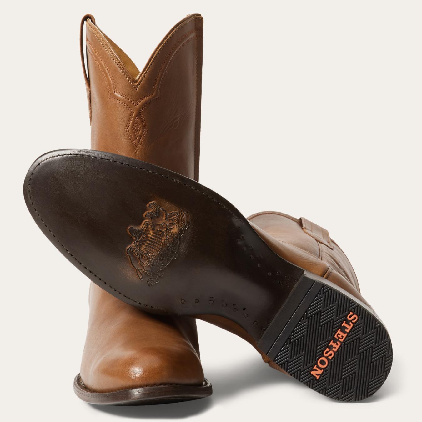 Men Western | Stetson Rancher Zip Roper Burnished Tan