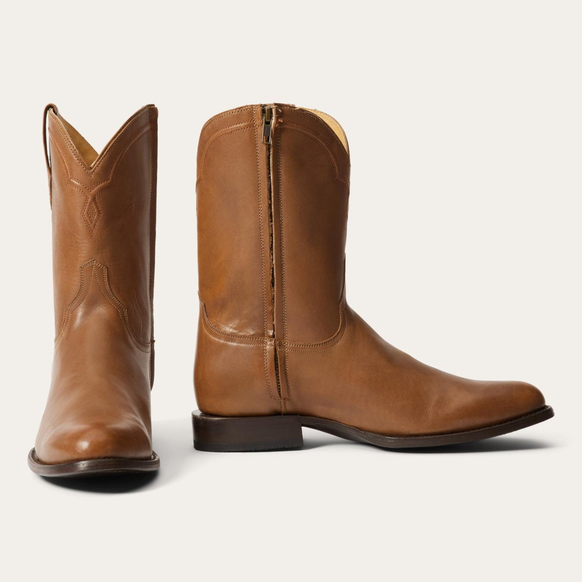Men Western | Stetson Rancher Zip Roper Burnished Tan