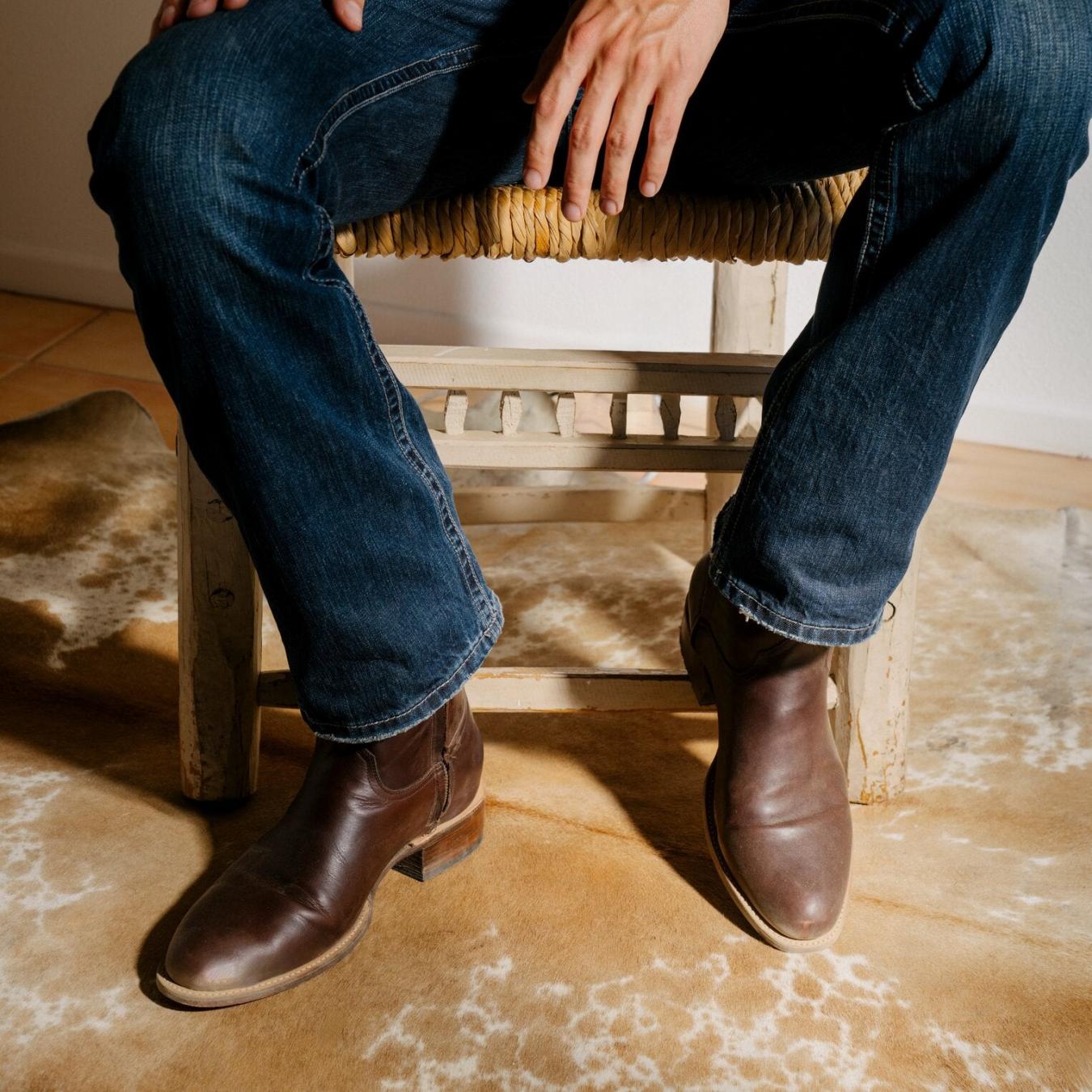 Men Western | Stetson Rancher Zip Roper Oiled Oxblood