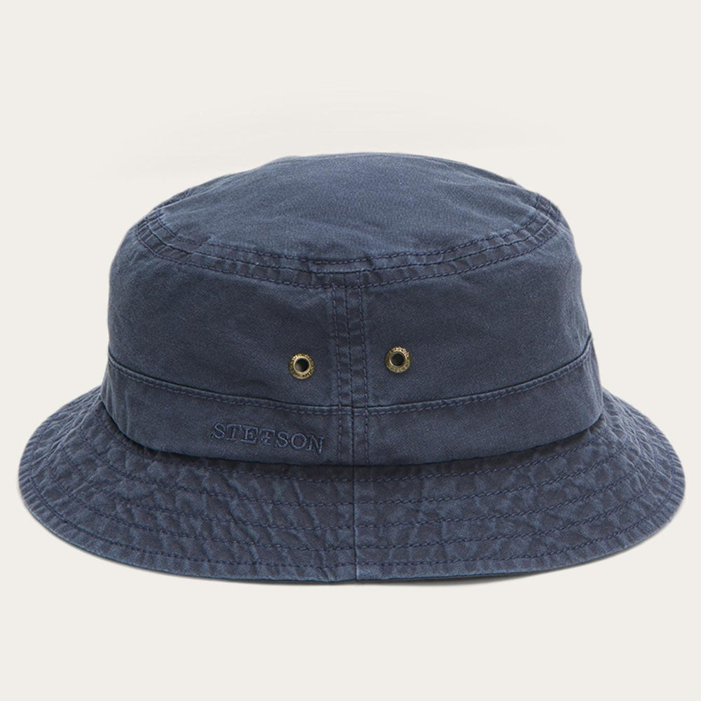 Men/Women Caps &amp; Truckers | Stetson Bucket Delave Organic Cotton Blue
