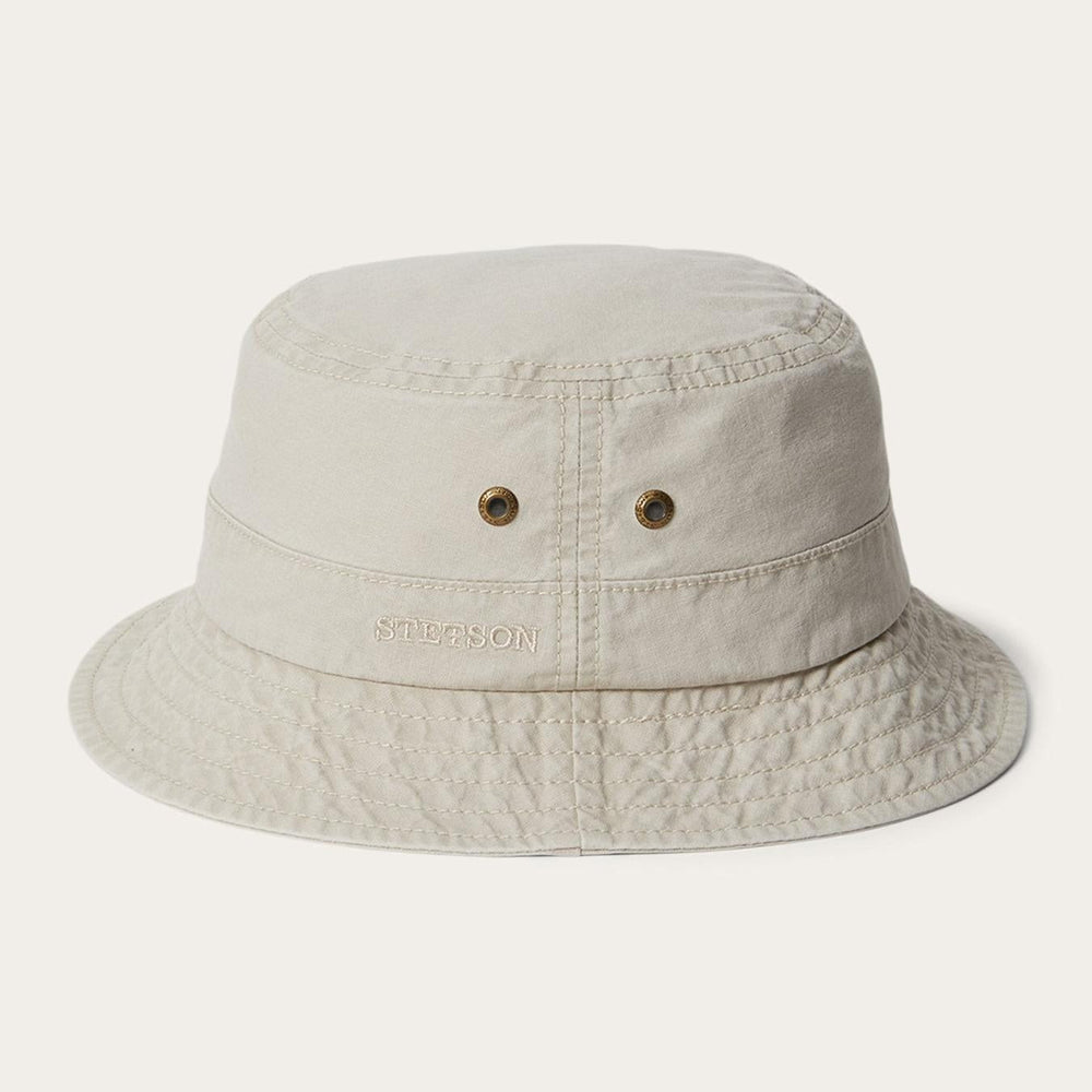 Men/Women Caps &amp; Truckers | Stetson Bucket Delave Organic Cotton Off White