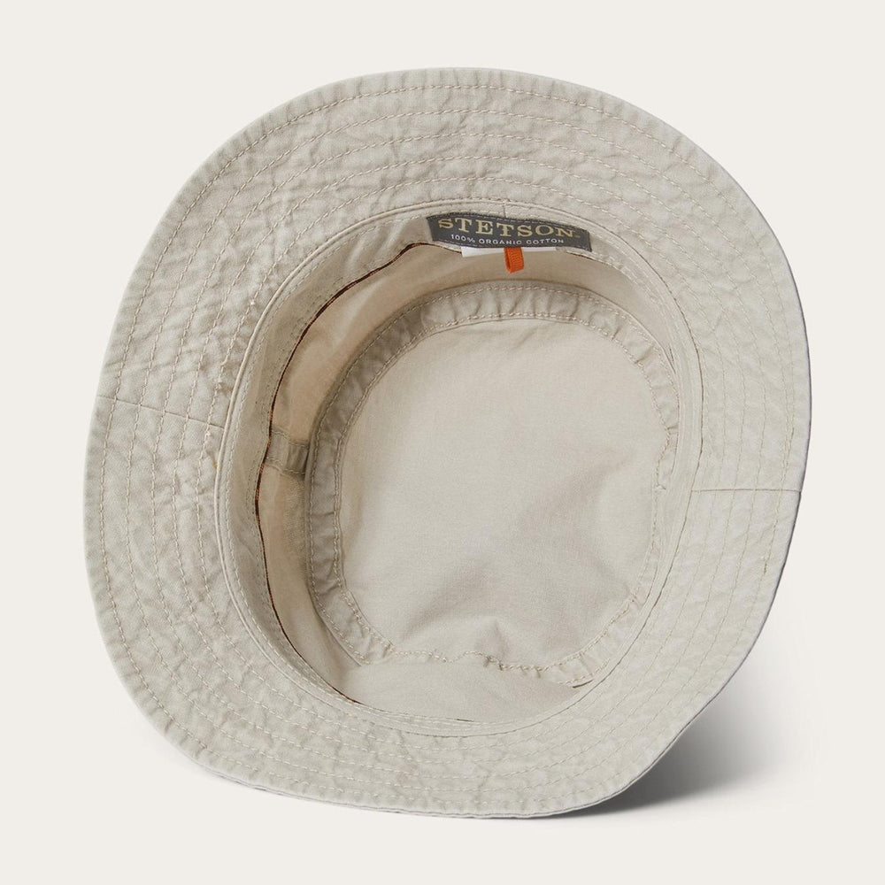 Men/Women Caps &amp; Truckers | Stetson Bucket Delave Organic Cotton Off White