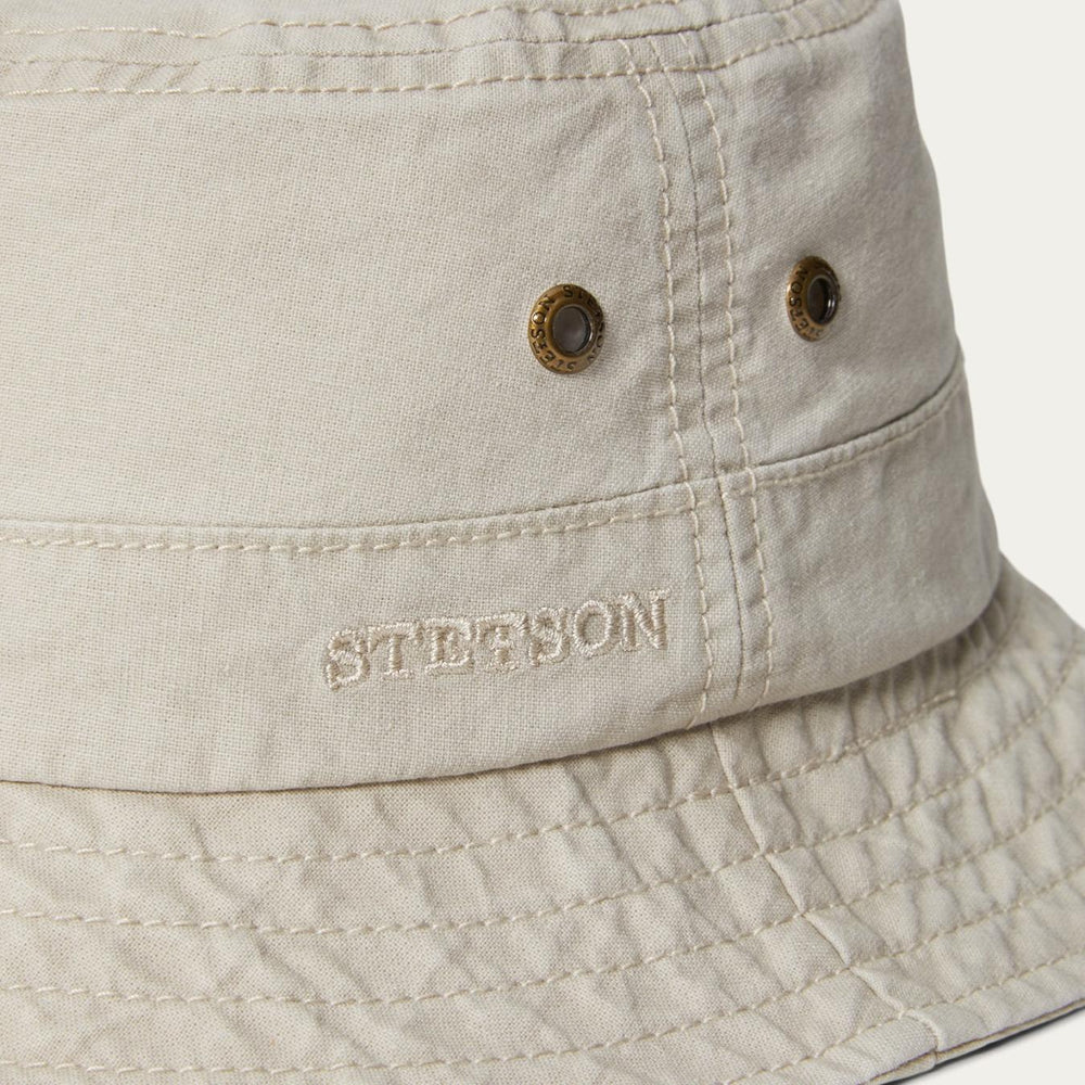 Men/Women Caps &amp; Truckers | Stetson Bucket Delave Organic Cotton Off White