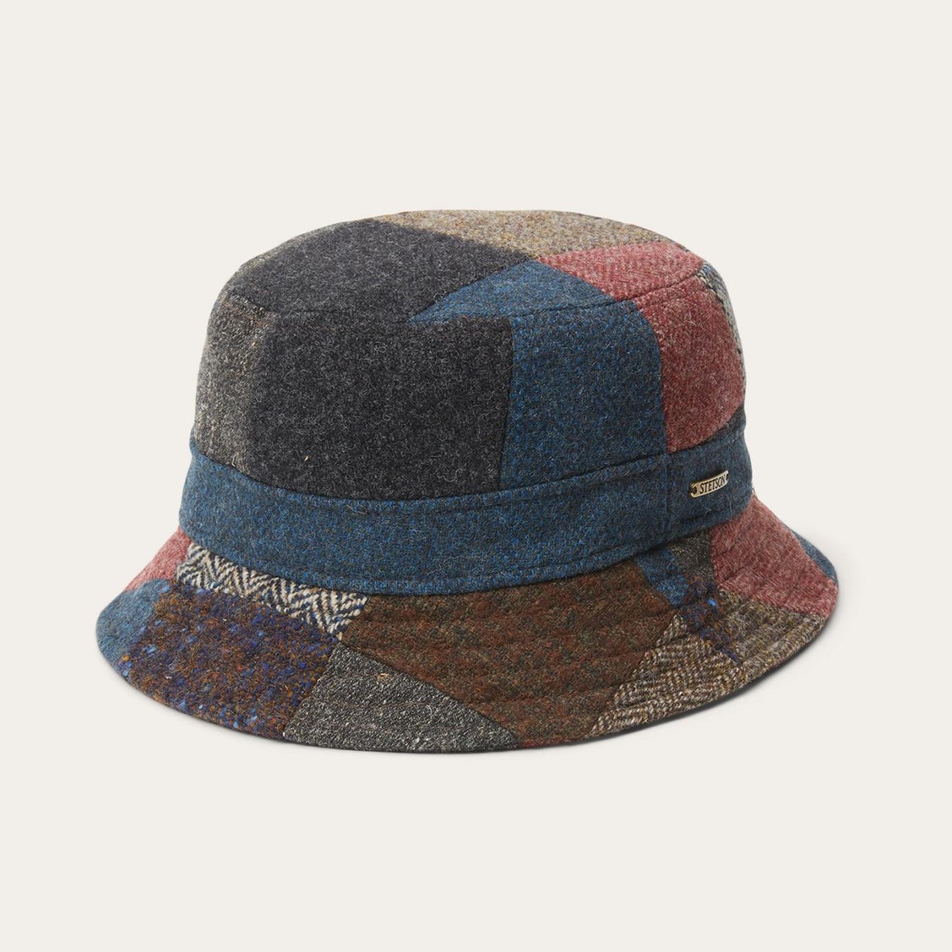 Men/Women Caps &amp; Truckers | Stetson Bucket Patchwork Patchwork