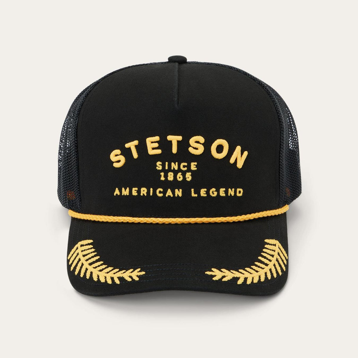 Men/Women Caps &amp; Truckers | Stetson Captain Trucker Cap Black