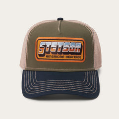 Men/Women Caps &amp; Truckers | Stetson Chrome Trucker Cap Green