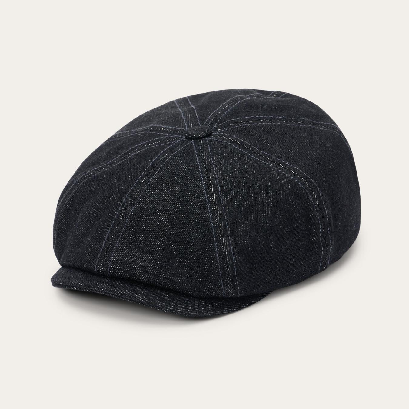 Men/Women Caps &amp; Truckers | Stetson Denim Hatteras Cap Black Denim