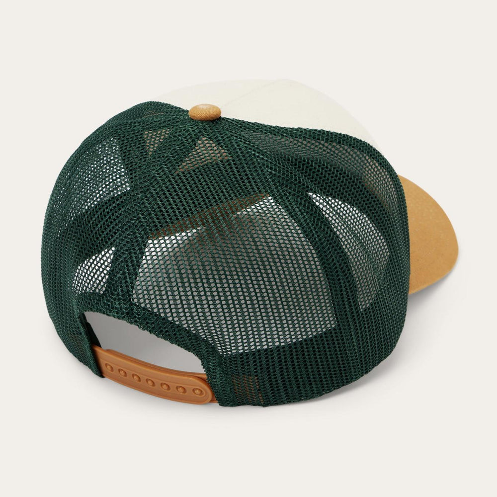 Men/Women Caps &amp; Truckers | Stetson Fishing Patch Trucker Cap Off White / Tan / Green