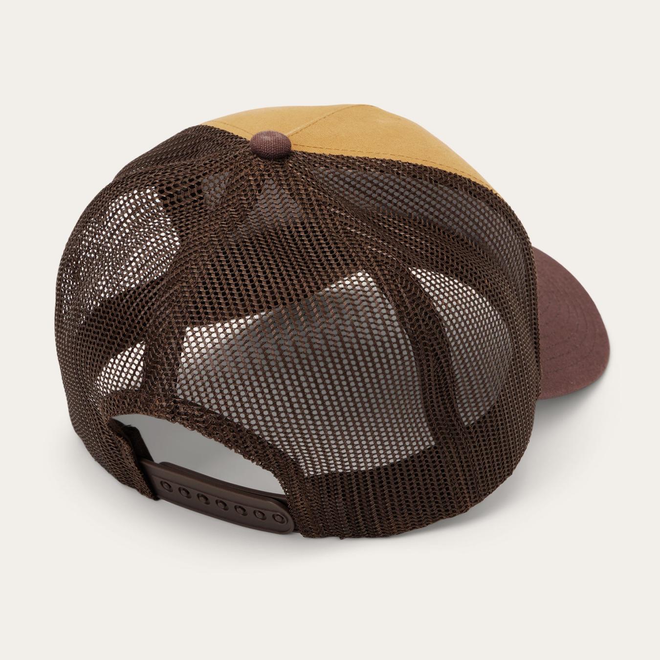 Men/Women Caps &amp; Truckers | Stetson Fishing Patch Trucker Cap Tan / Oxblood