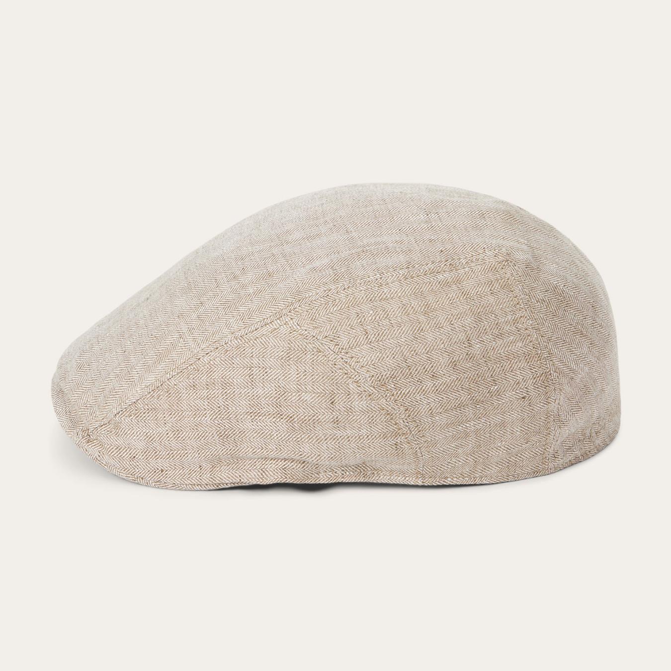 Men/Women Caps &amp; Truckers | Stetson Herringbone Linen Ivy Cap Beige Herringbone