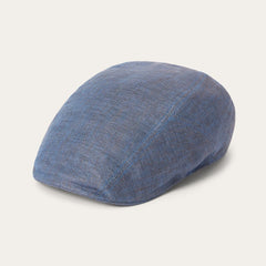 Men/Women Caps &amp; Truckers | Stetson Herringbone Linen Ivy Cap Blue Herringbone