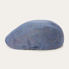 Men/Women Caps &amp; Truckers | Stetson Herringbone Linen Ivy Cap Blue Herringbone