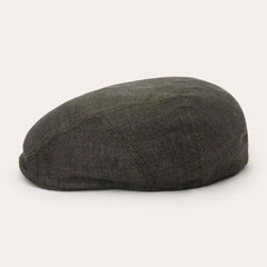 Men/Women Caps &amp; Truckers | Stetson Herringbone Linen Ivy Cap Olive Herringbone