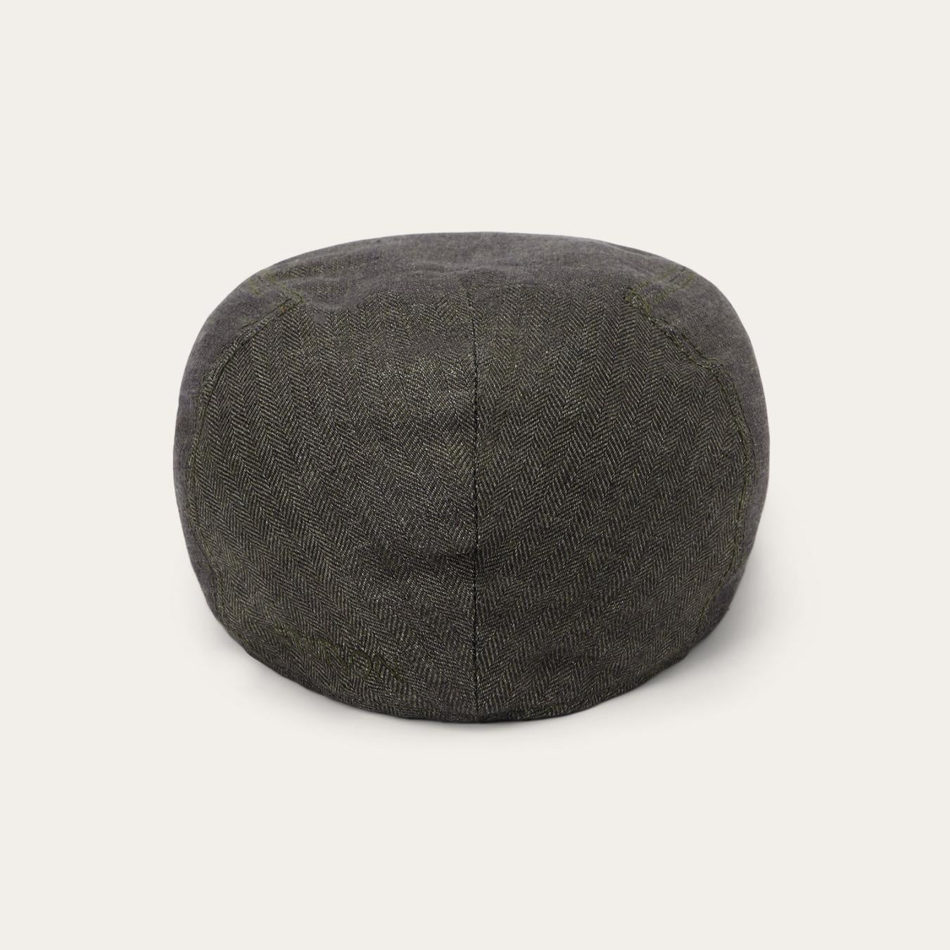Men/Women Caps &amp; Truckers | Stetson Herringbone Linen Ivy Cap Olive Herringbone