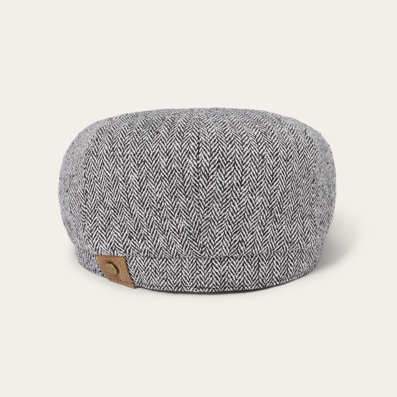 Men/Women Caps &amp; Truckers | Stetson Herringbone Silk Hatteras Black Herringbone