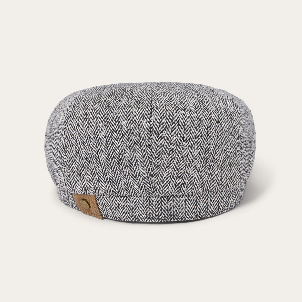 Men/Women Caps &amp; Truckers | Stetson Herringbone Silk Hatteras Black Herringbone
