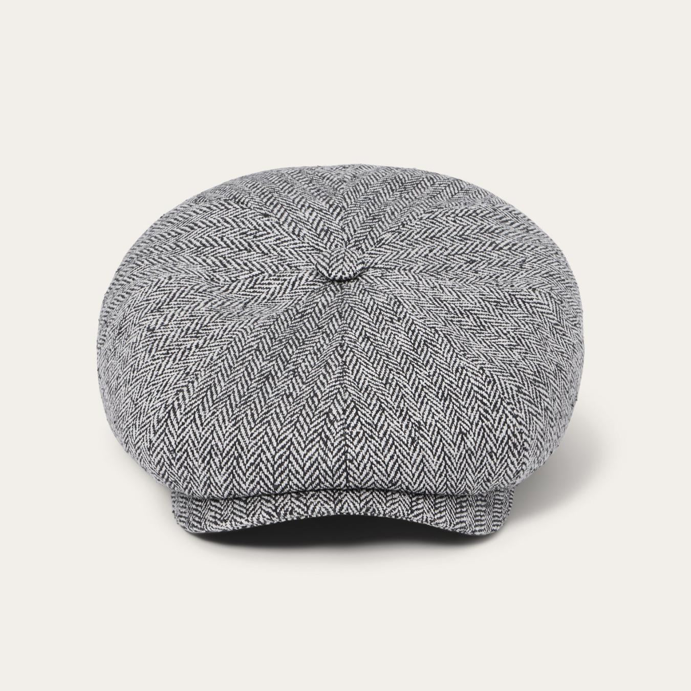 Men/Women Caps &amp; Truckers | Stetson Herringbone Silk Hatteras Black Herringbone